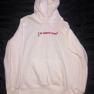 Red White North Face Hoodie